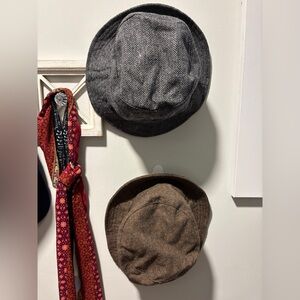 Pair of tweed bucket hats
